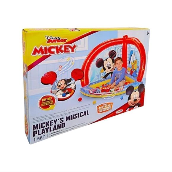 Mickey Mouse Kids Ball Pit with 50 Balls and Music Feature    - Picture 1 of 9